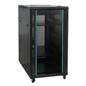 22U Wall Mount Network Server Cabinet Rack - Black